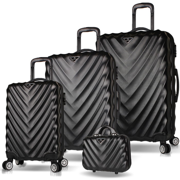 Zoozie Bags Juego de maletas de 4 piezas Negro Zoozie Bags Juego de maletas de 4 piezas Negro
